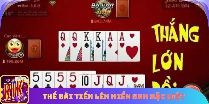 Các kết hợp đặc biệt đối với tiến lên khu vực miền Nam